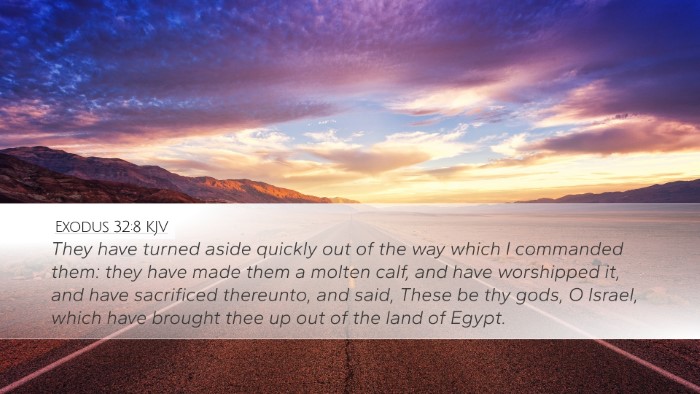 Exodus 32:8 KJV Bible Verse Image