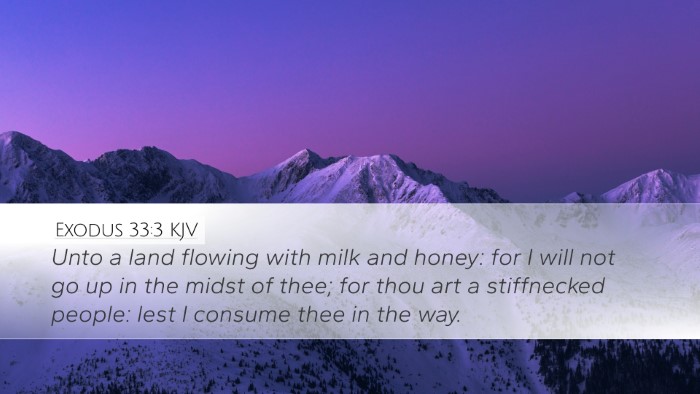 Exodus 33:3 KJV Bible Verse Image