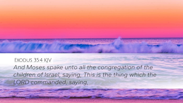 Exodus 35:4 KJV Bible Verse Image