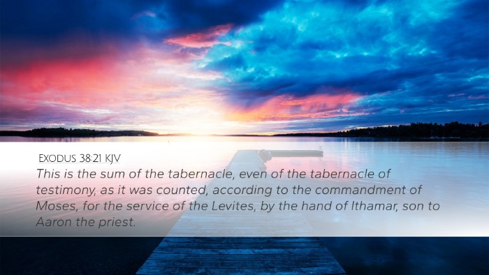 Exodus 38:21 KJV Bible Verse Image