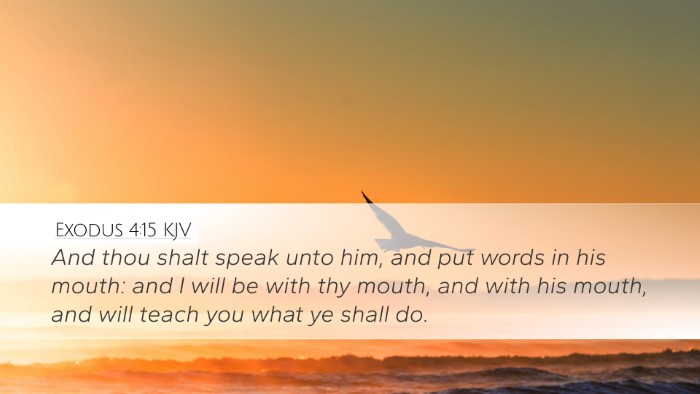 Exodus 4:15 KJV Bible Verse Image