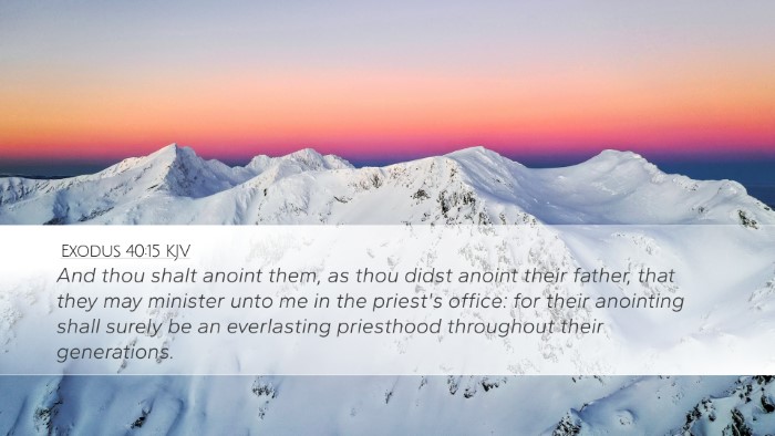 Exodus 40:15 KJV Bible Verse Image