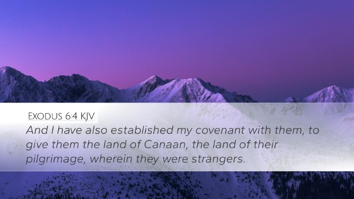 Exodus 6:4 KJV Bible Verse Image