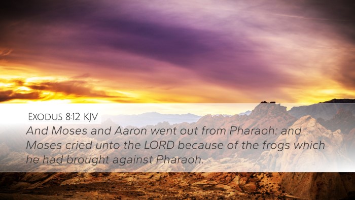 Exodus 8:12 KJV Bible Verse Image