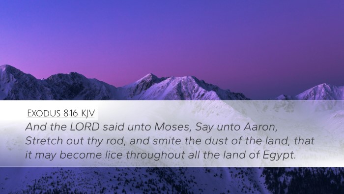 Exodus 8:16 KJV Bible Verse Image