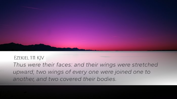 Ezekiel 1:11 KJV Bible Verse Image