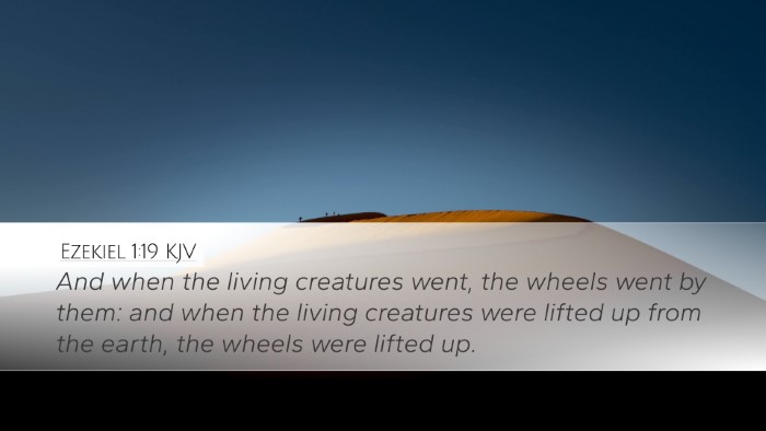 Ezekiel 1:19 KJV Bible Verse Image