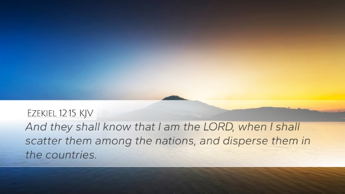 Ezekiel 12:15 KJV Bible Verse Image