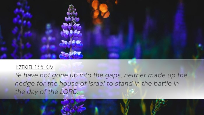 Ezekiel 13:5 KJV Bible Verse Image