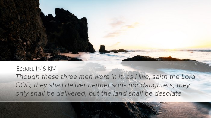 Ezekiel 14:16 KJV Bible Verse Image