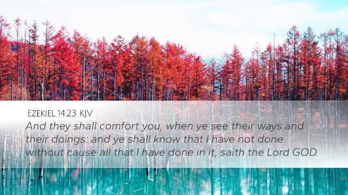 Ezekiel 14:23 KJV Bible Verse Image