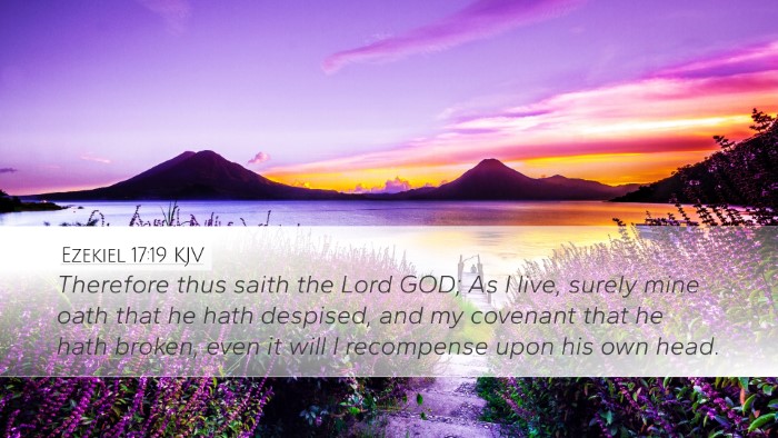 Ezekiel 17:19 KJV Bible Verse Image
