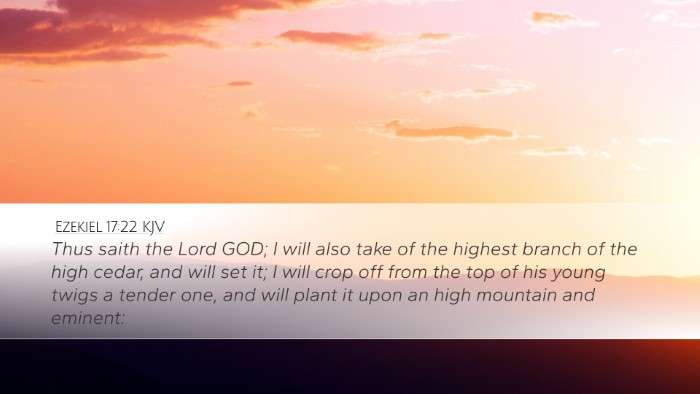 Ezekiel 17:22 KJV Bible Verse Image
