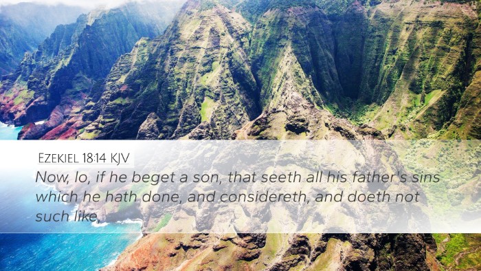 Ezekiel 18:14 KJV Bible Verse Image