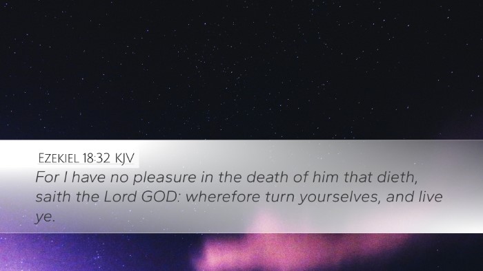 Ezekiel 18:32 KJV Bible Verse Image
