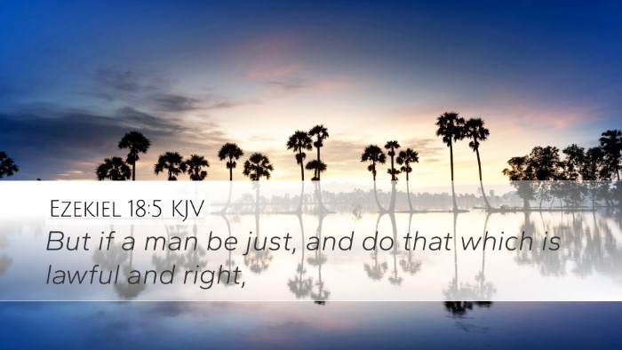 Ezekiel 18:5 KJV Bible Verse Image