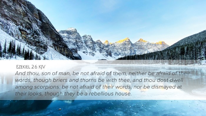 Ezekiel 2:6 KJV Bible Verse Image