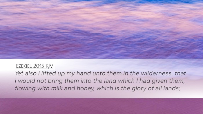 Ezekiel 20:15 KJV Bible Verse Image