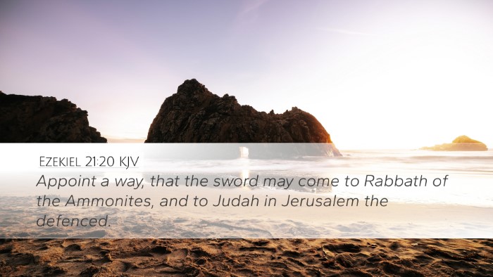 Ezekiel 21:20 KJV Bible Verse Image