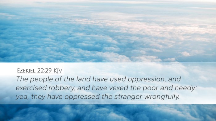 Ezekiel 22:29 KJV Bible Verse Image