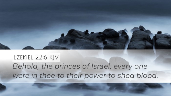 Ezekiel 22:6 KJV Bible Verse Image