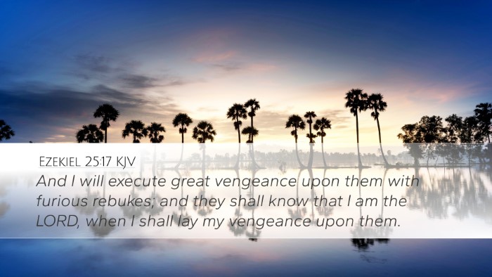 Ezekiel 25:17 KJV Bible Verse Image