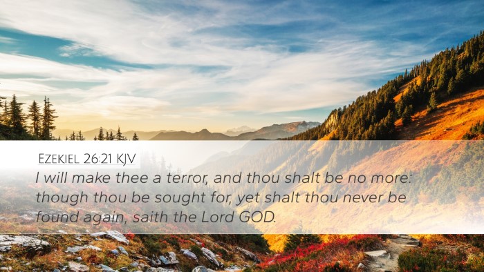 Ezekiel 26:21 KJV Bible Verse Image