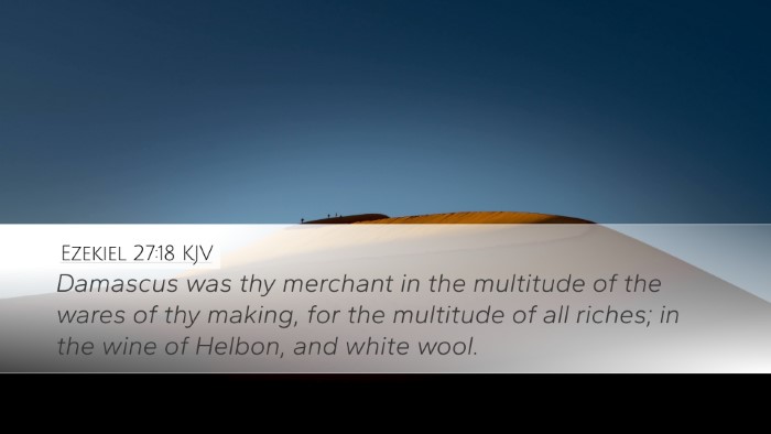 Ezekiel 27:18 KJV Bible Verse Image