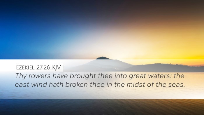 Ezekiel 27:26 KJV Bible Verse Image