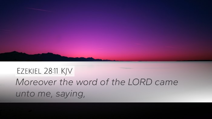 Ezekiel 28:11 KJV Bible Verse Image