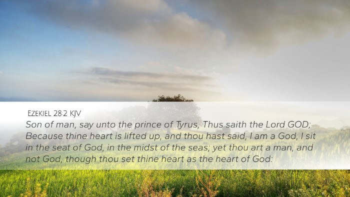 Ezekiel 28:2 KJV Bible Verse Image
