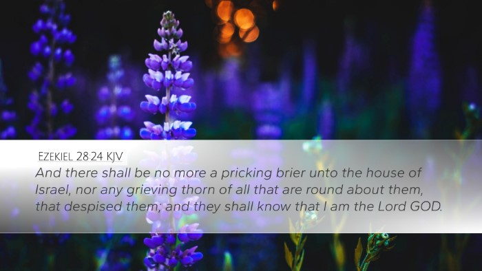 Ezekiel 28:24 KJV Bible Verse Image