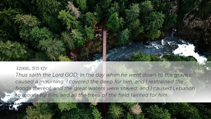 Ezekiel 31:15 KJV Bible Verse Image