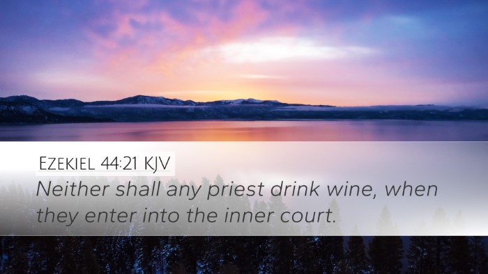 Ezekiel 44:21 KJV Bible Verse Image
