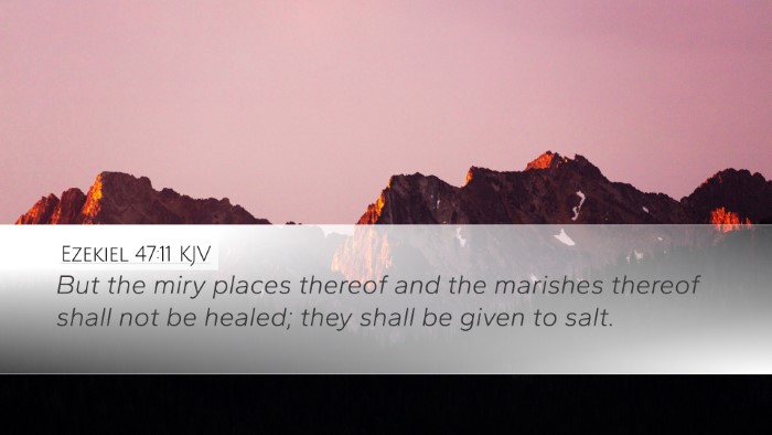 Ezekiel 47:11 KJV Bible Verse Image