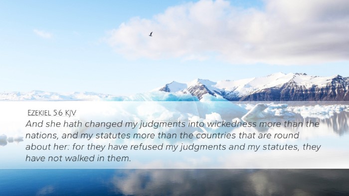 Ezekiel 5:6 KJV Bible Verse Image