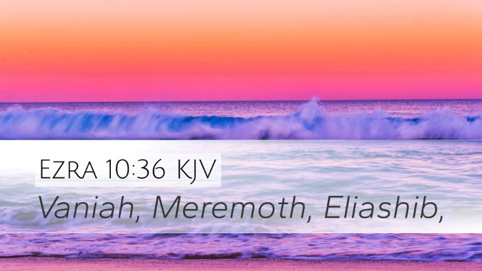 Ezra 10:36 KJV Desktop Wallpaper - Vaniah, Meremoth, - Desktop Bible Verse Wallpaper