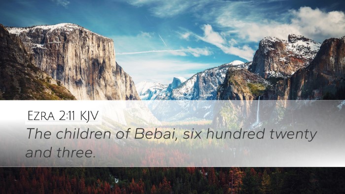 Ezra 2:11 KJV Bible Verse Image