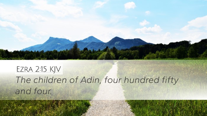 Ezra 2:15 KJV Bible Verse Image