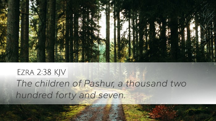 Ezra 2:38 KJV Bible Verse Image