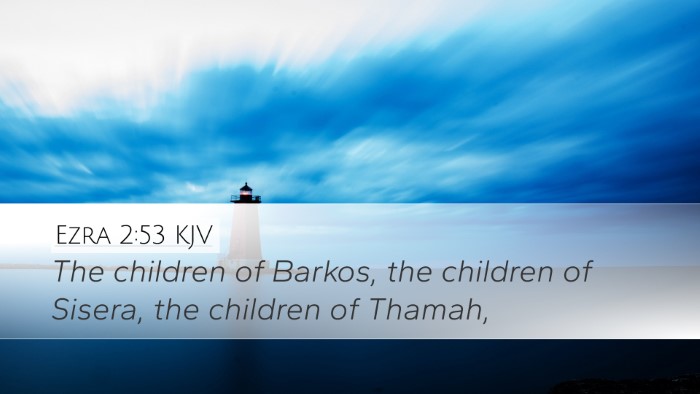Ezra 2:53 KJV Bible Verse Image
