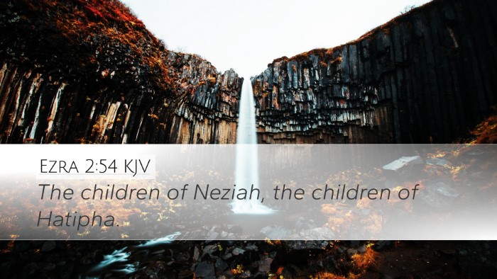 Ezra 2:54 KJV Desktop Wallpaper - The children of Neziah, the children of - Desktop Bible Verse Wallpaper