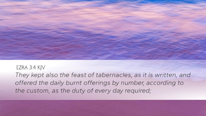 Ezra 3:4 KJV Bible Verse Image