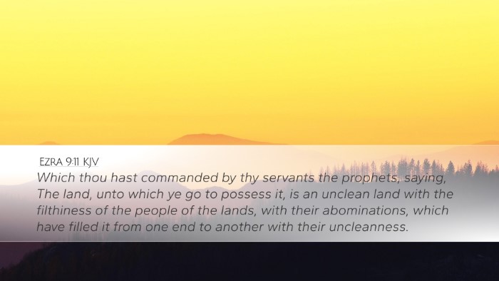 Ezra 9:11 KJV Bible Verse Image