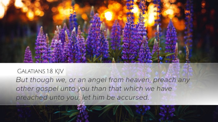 Galatians 1:8 KJV Bible Verse Image