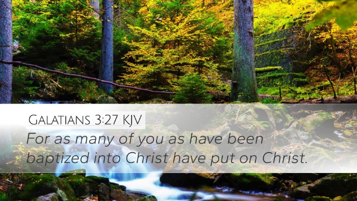 Galatians 3:27 KJV Bible Verse Image
