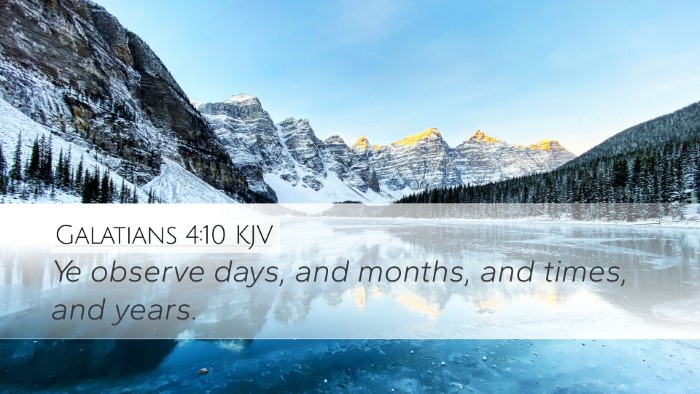 Galatians 4:10 KJV Bible Verse Image