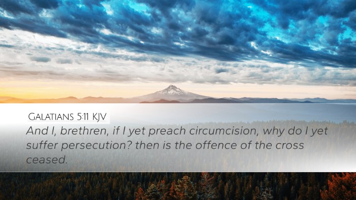 Galatians 5:11 KJV Bible Verse Image