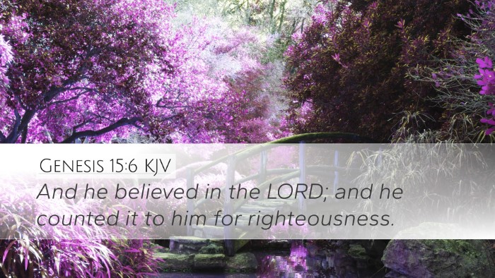 Genesis 15:6 KJV Bible Verse Image