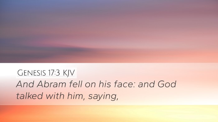 Genesis 17:3 KJV Bible Verse Image